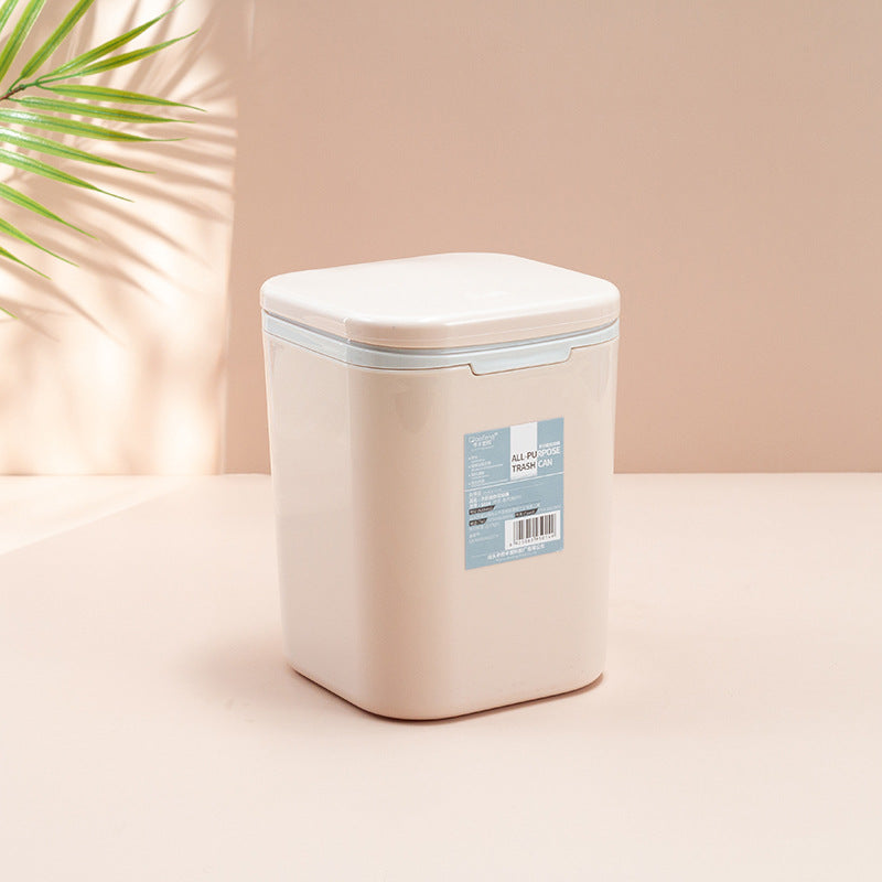 Desktop Mini Cute With Lid Trash Can