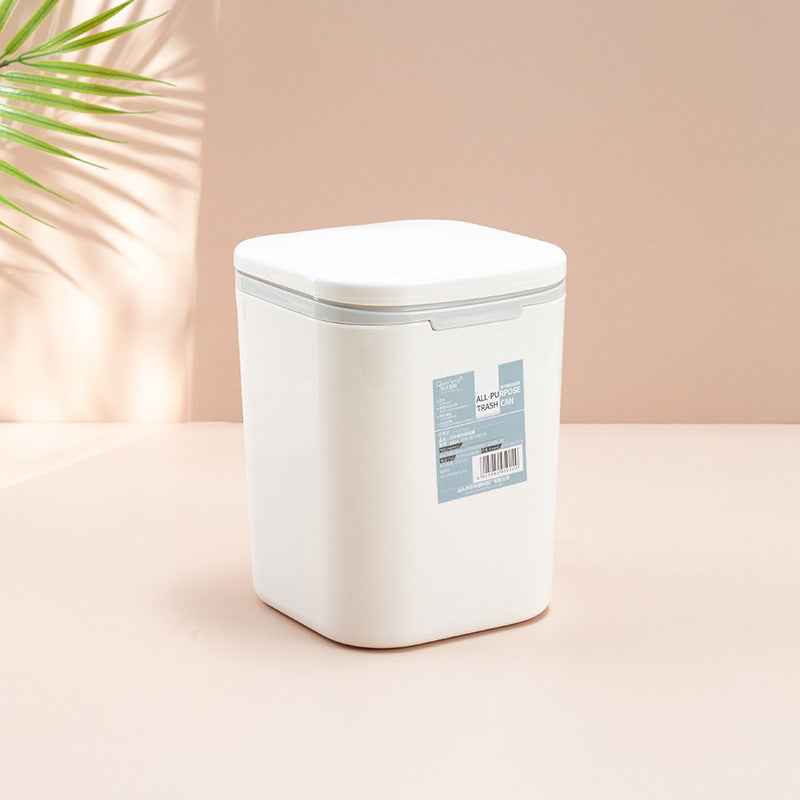 Desktop Mini Cute With Lid Trash Can